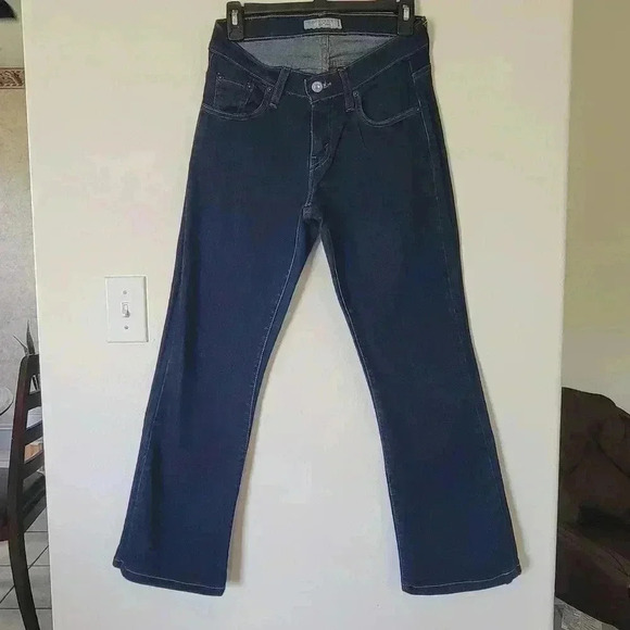 LEVIS Strauss high-low rise boot cut jean size 6 / medium curvy - Picture 1 of 9